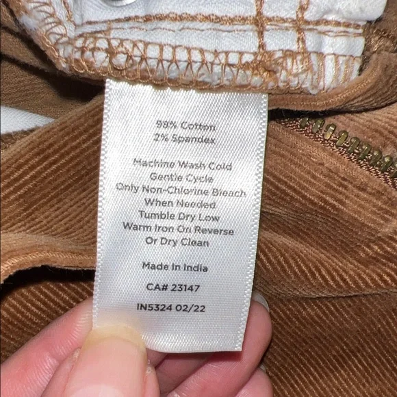 Talbots Corduroy Straight Leg Pant - Picture 9 of 14